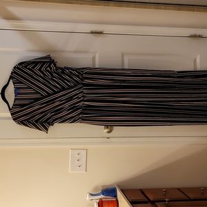 NWT Apt. 9 Navy Pinstripe Pants Jumpsuit